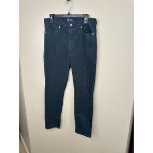 Gap Denim Womens High Rise Vintage Slim Corduroy Pants Size 12/31R Gray Casual